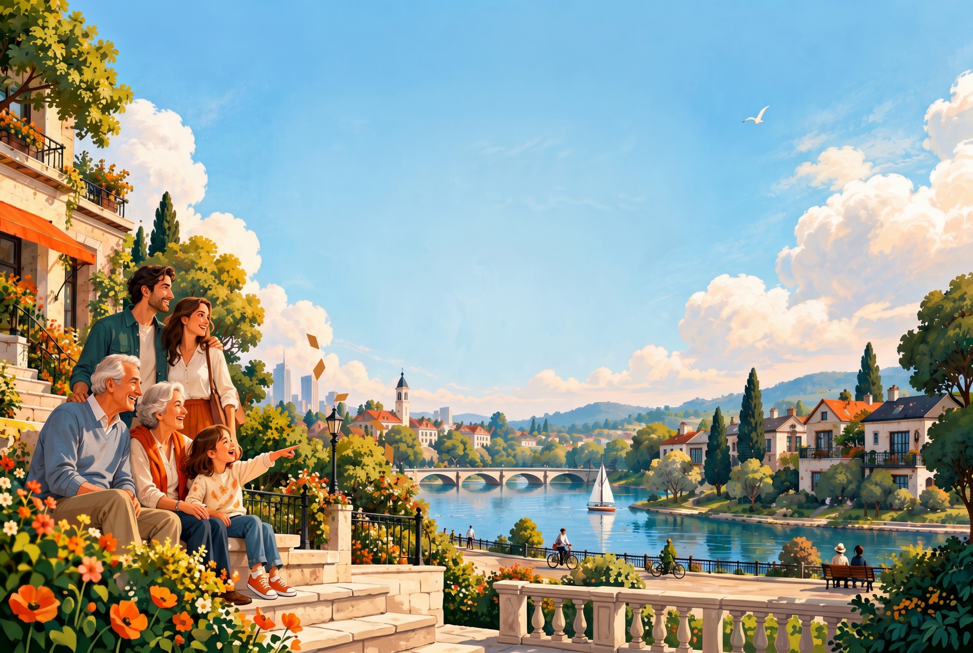 Lifecor’s sunlit riverside community